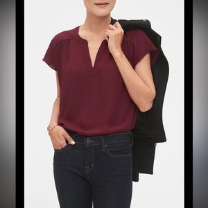 Banana Republic | Burgundy Loose Blouse